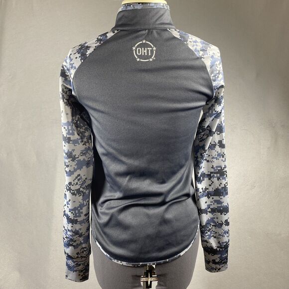 Colosseum Nebraska Cornhuskers 1/4 Zip Pullover Women's Size Small Gray  Camo - Picture 3 of 12